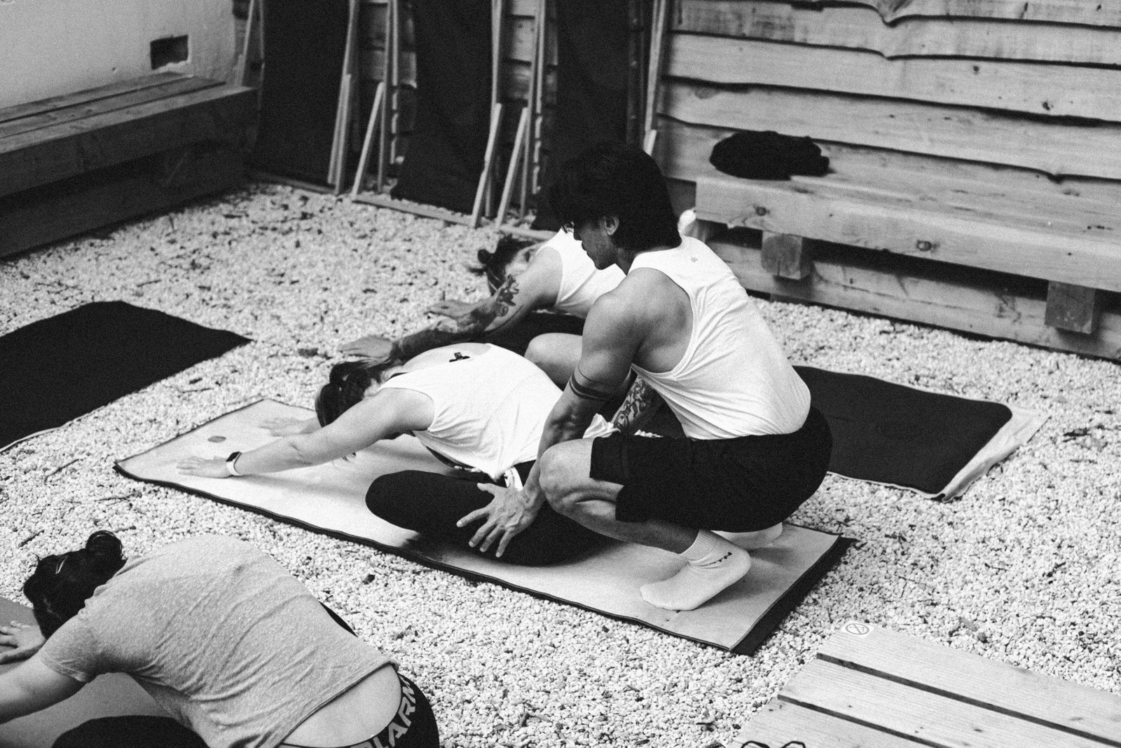 Bruce teaching a yoga class